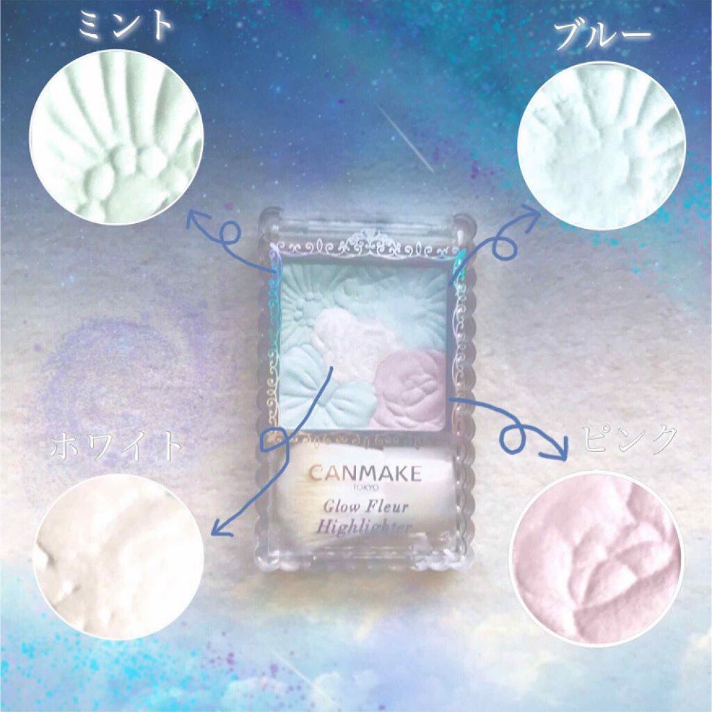 グロウフルールハイライター/キャンメイク/パウダーハイライトを使ったクチコミ(2枚目)