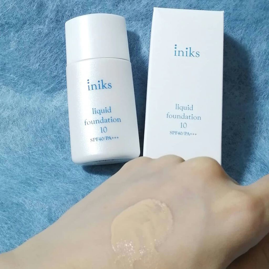 リキッド ファンデーション/iniks/リキッドファンデーションを使ったクチコミ(1枚目)