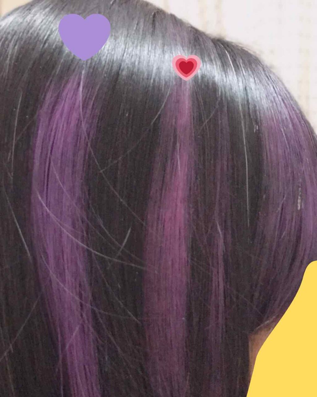 カラーヘアチョーク/セリア/ヘアカラーを使ったクチコミ(3枚目)