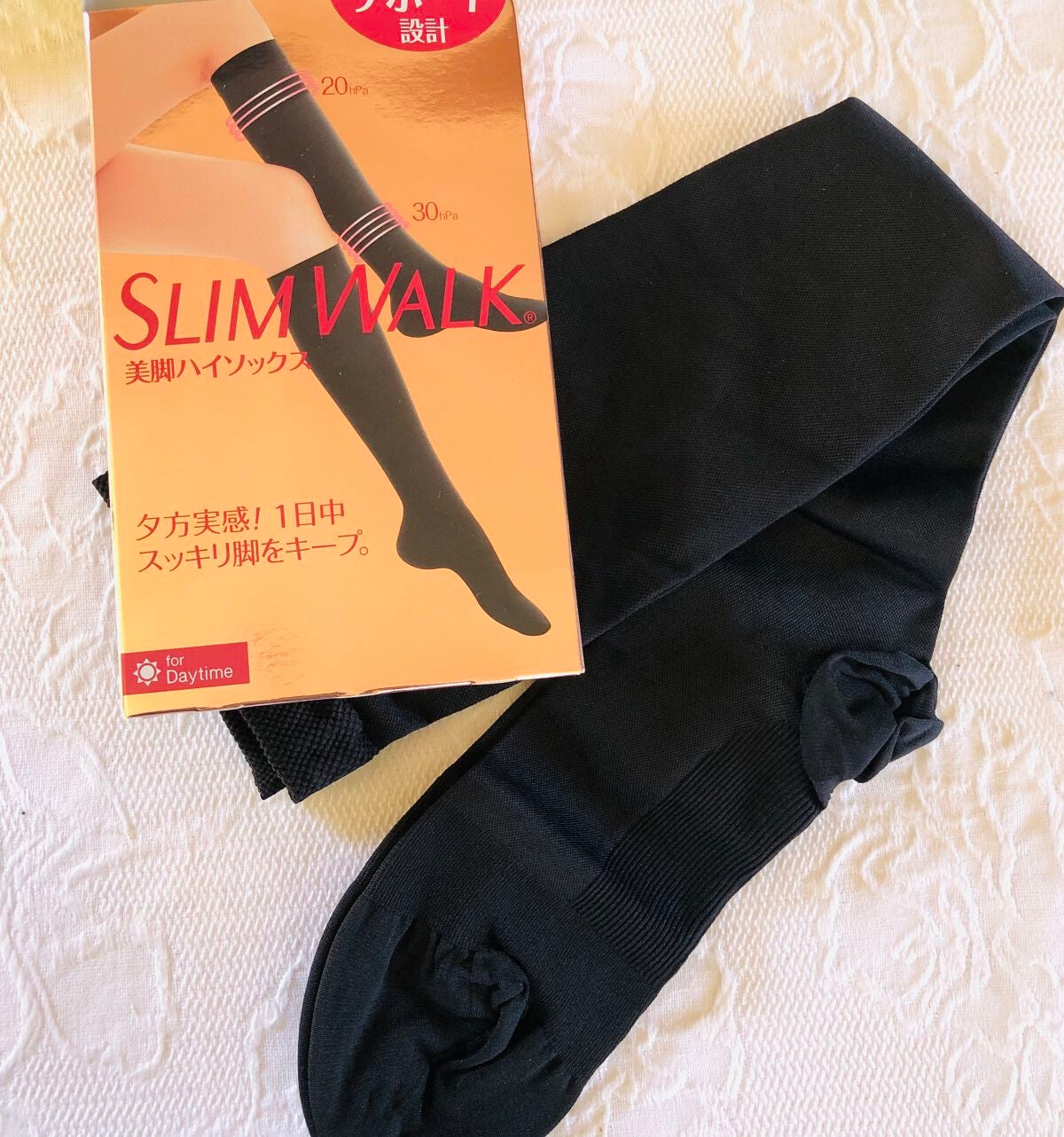 スリムウォーク 美脚ハイソックス/SLIMWALK/着圧ソックス・レギンスを使ったクチコミ(2枚目)