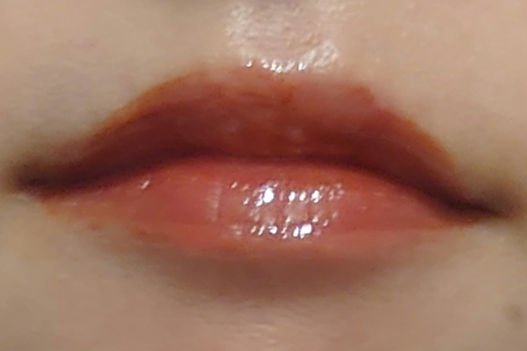 リップアーマー 08 肉球アプリコット/KiSS/口紅を使ったクチコミ（3枚目）