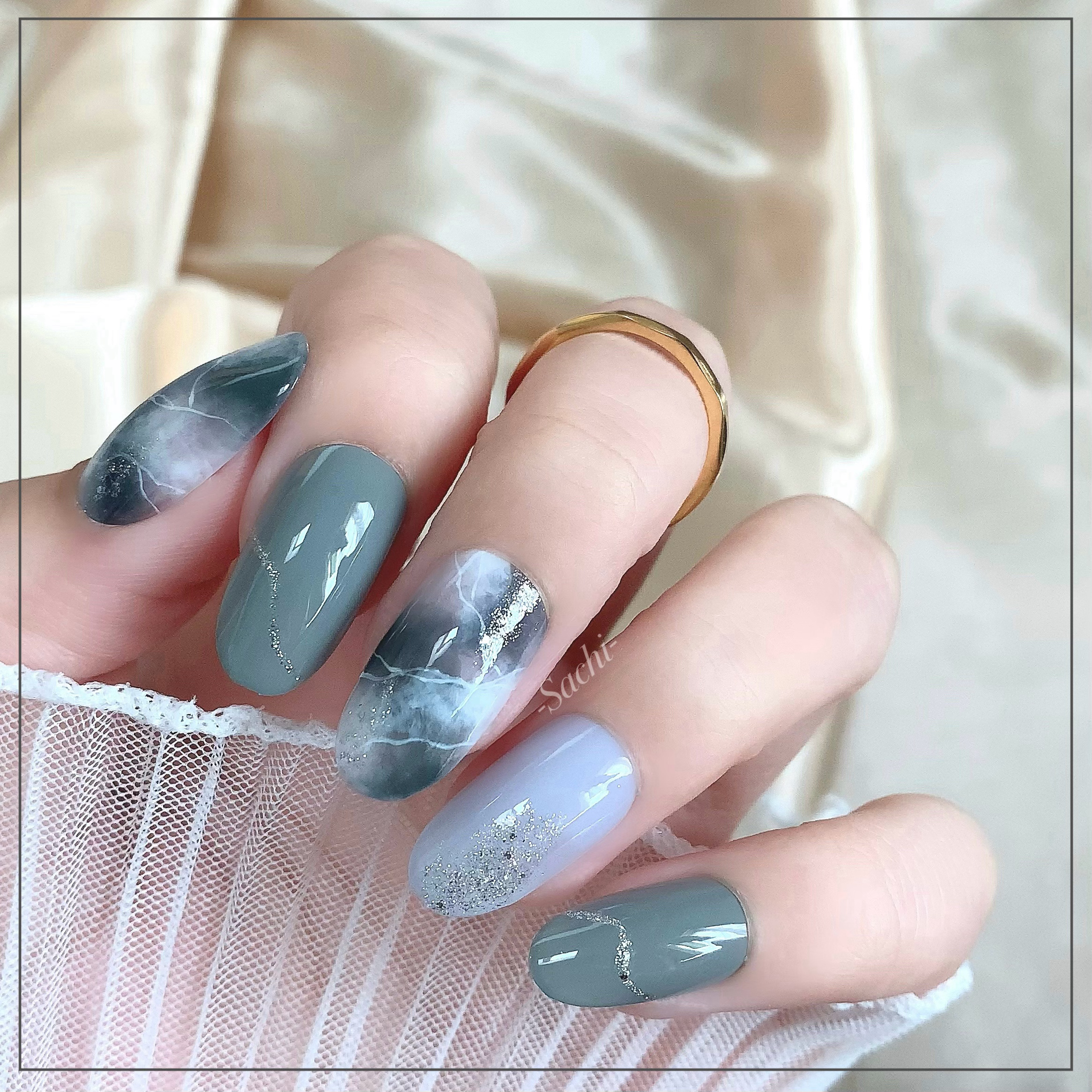 ネイルホリック Flower Layered color BL935 アヤメ/ネイルホリック/マニキュアを使ったクチコミ（2枚目）