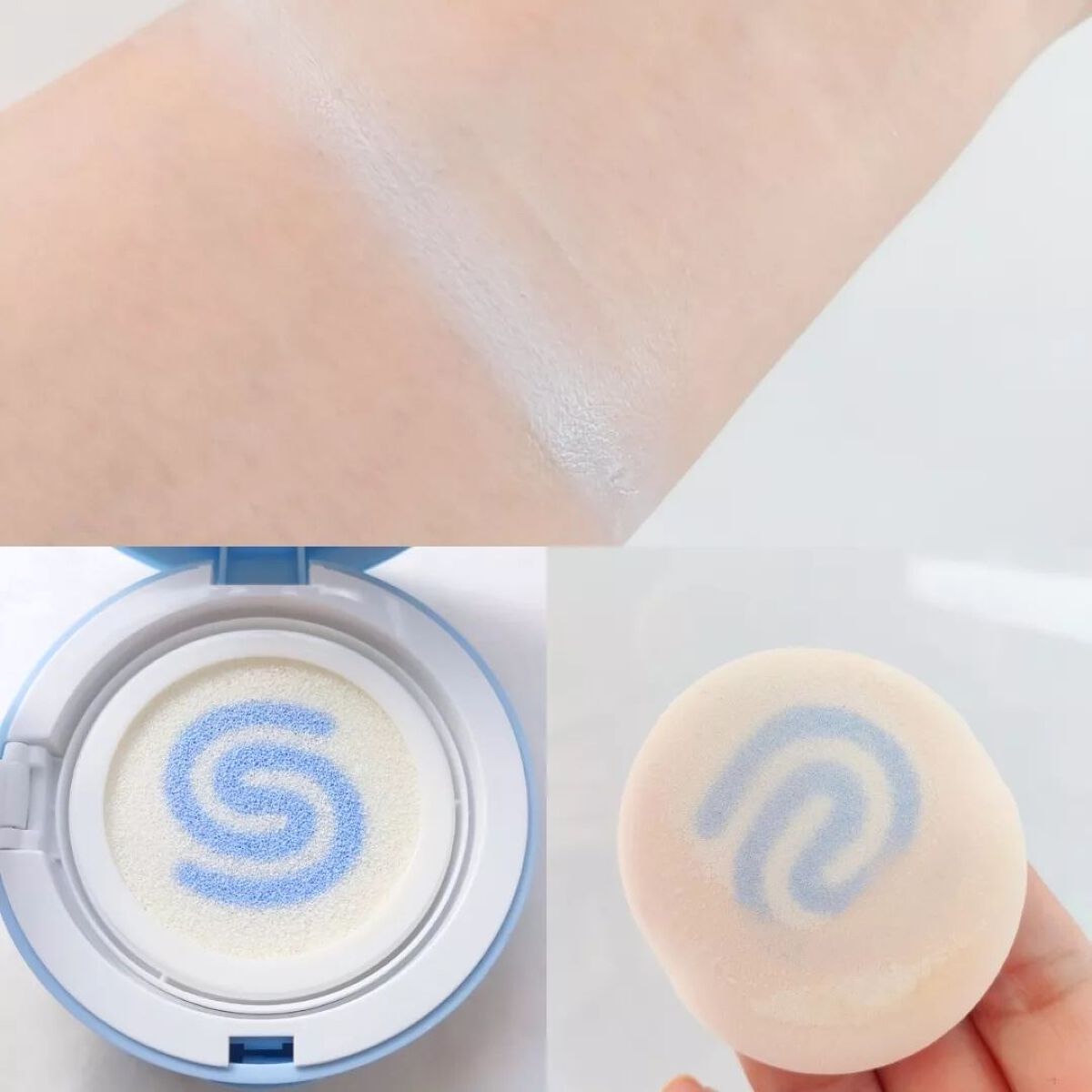 WHITE +UV CUSHION CREAM #COOL/G9SKIN/日焼け止めクリームを使ったクチコミ(4枚目)