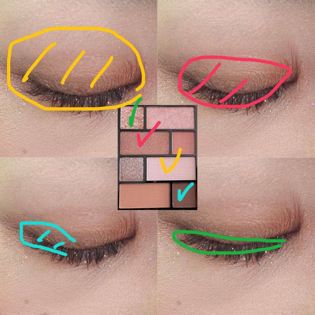 アイシャドウパレット/U R GLAM/アイシャドウパレットを使ったクチコミ(2枚目)