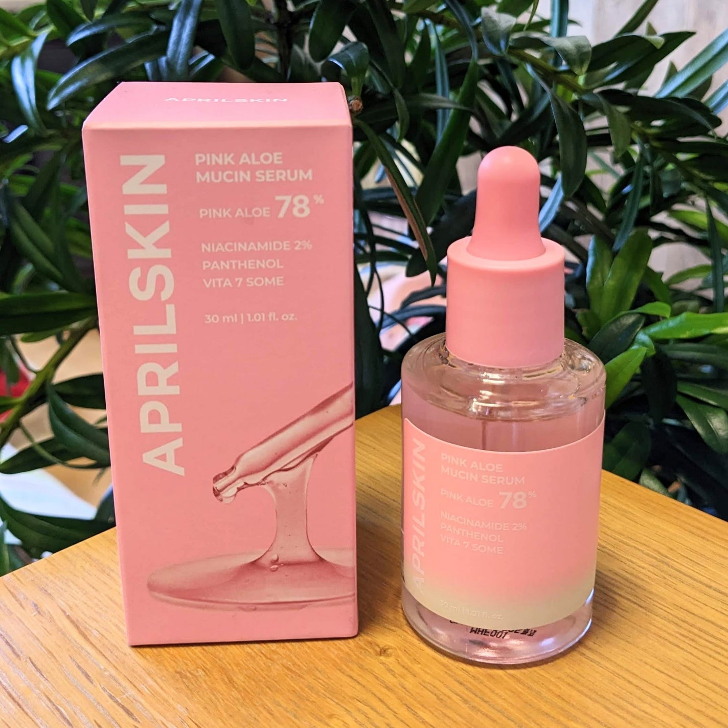 ピンクアロエムチンセラム/APRILSKIN/美容液を使ったクチコミ(2枚目)