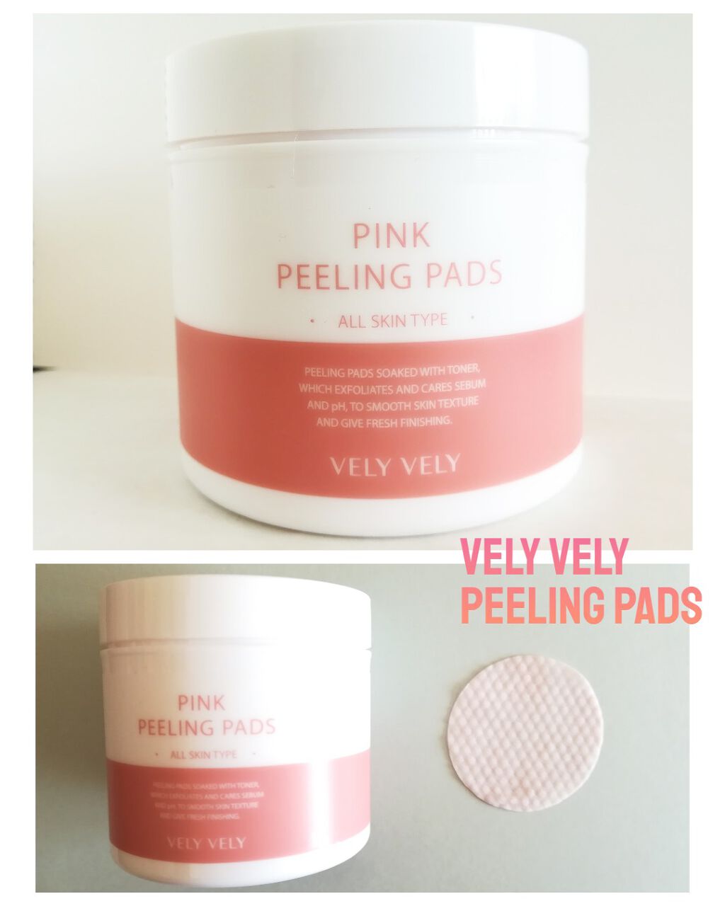 ピンクピーリングパッド/VELY VELY/トナーパッドを使ったクチコミ(1枚目)