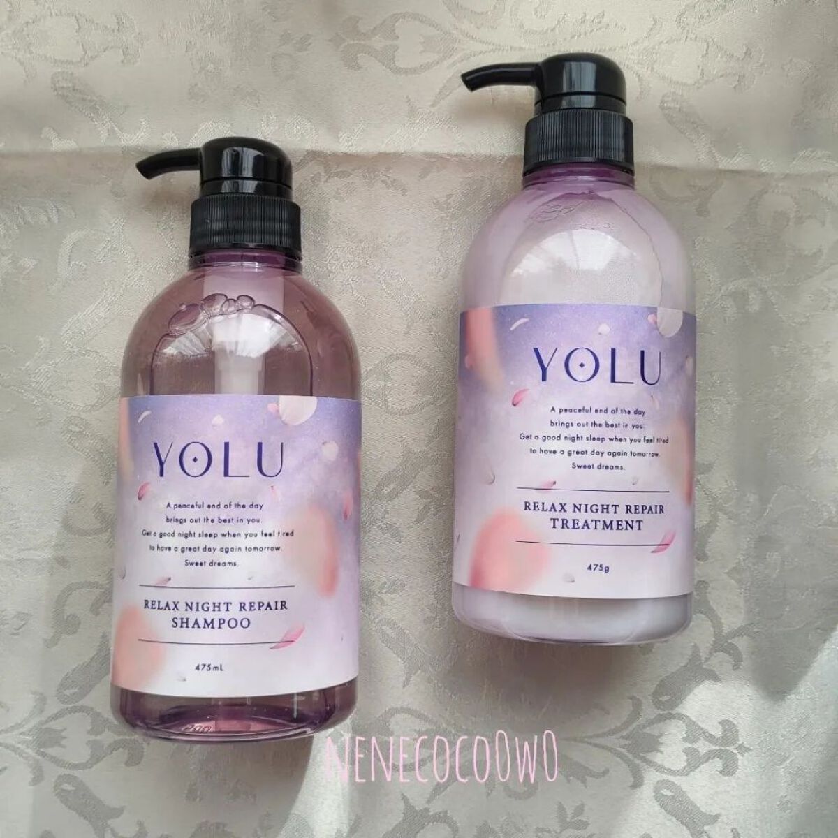 サクラ リラックスナイトリペアシャンプー／トリートメント シャンプー/YOLU/市販シャンプーを使ったクチコミ（1枚目）