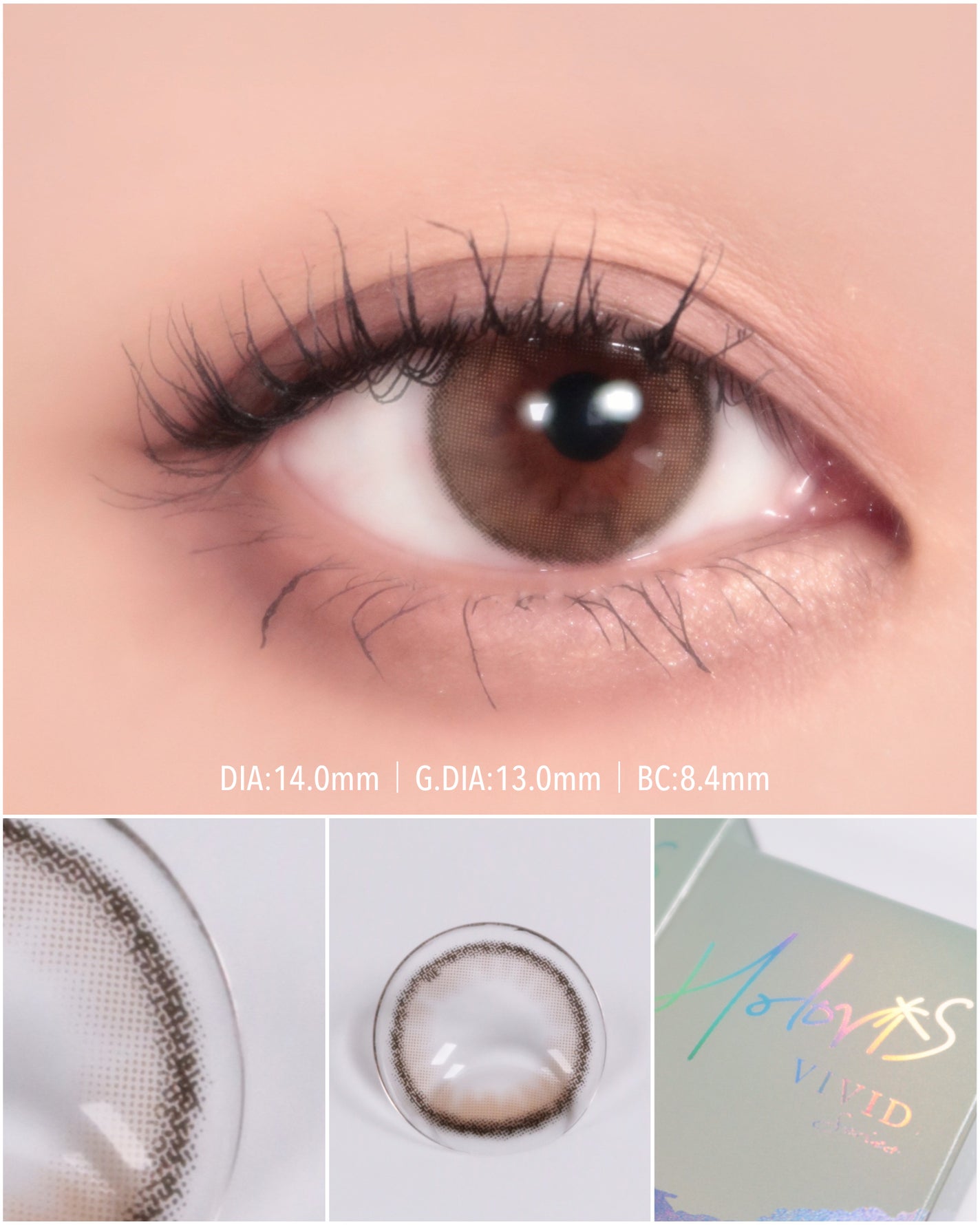 ホロリングブラウン/LENSME/カラーコンタクトレンズを使ったクチコミ(1枚目)