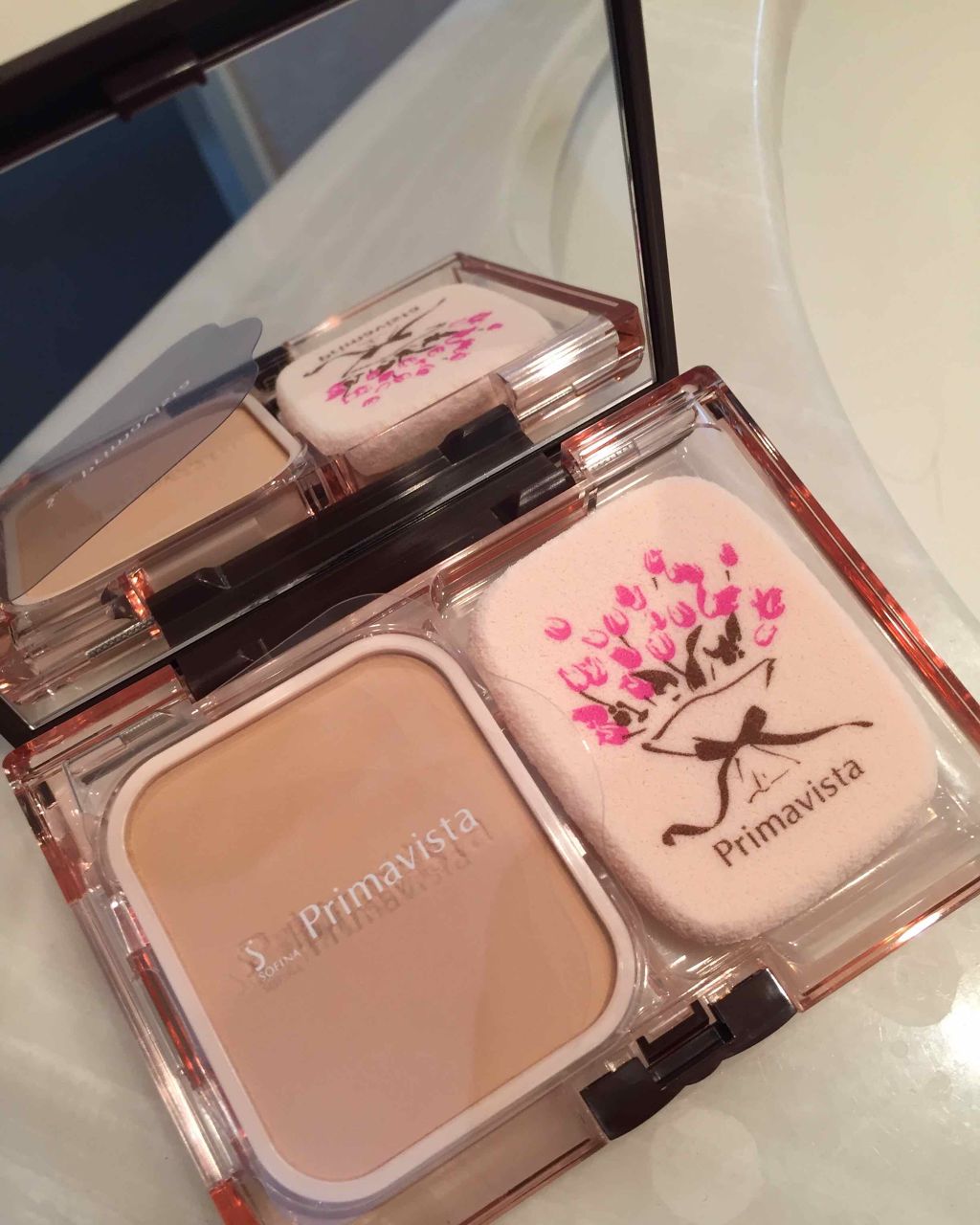 くずれにくい きれいな素肌質感パウダーファンデーション/プリマヴィスタ/パウダーファンデーションを使ったクチコミ（2枚目）