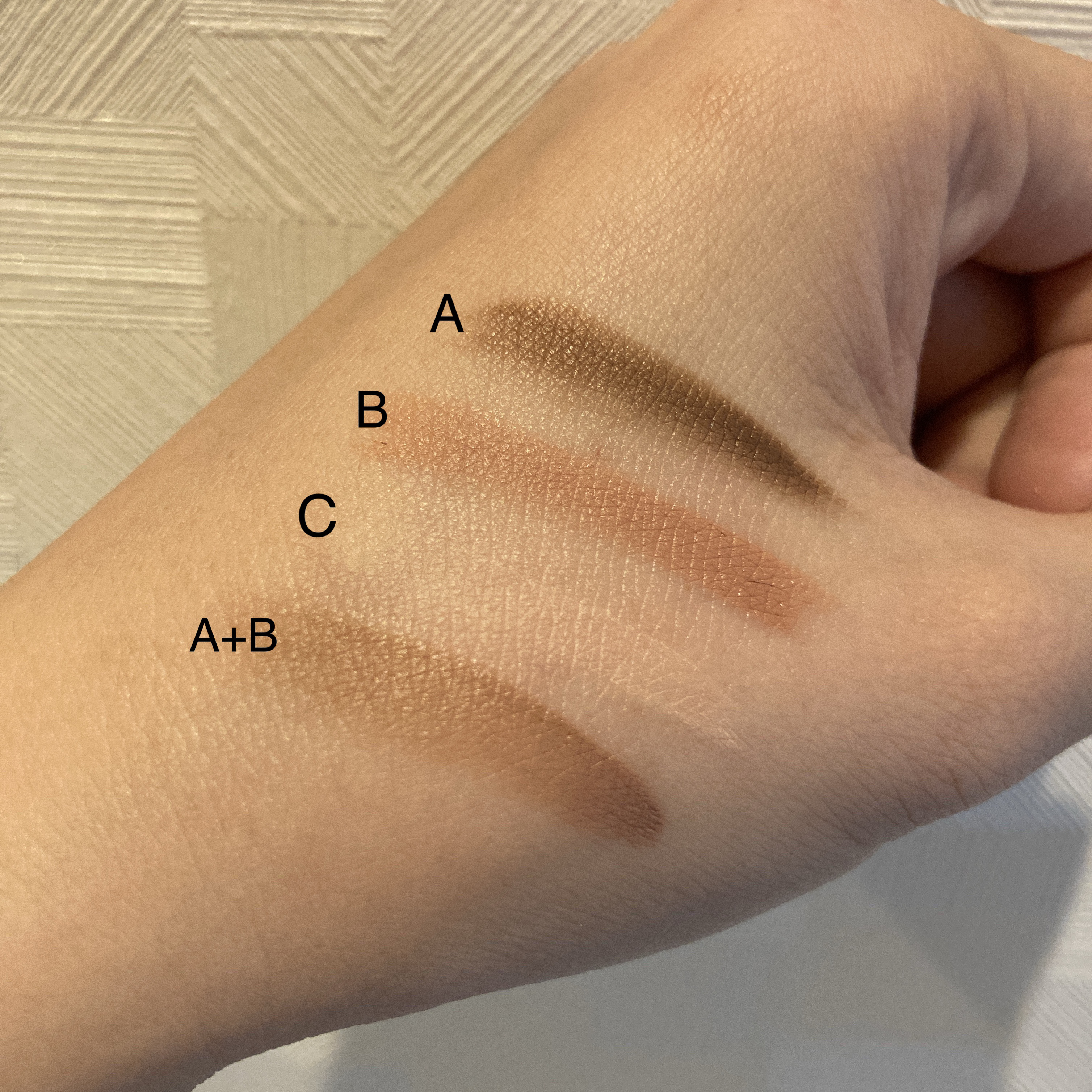 3Dアイブロウワックス 02 ピンクブラウン/スウィーツ スウィーツ/パウダーアイブロウを使ったクチコミ（3枚目）