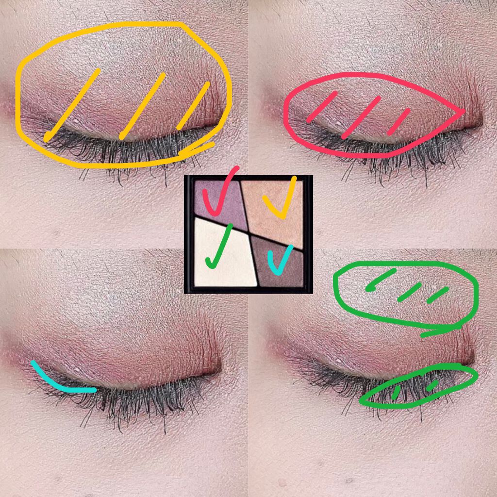 UR GLAM VELVET EYE COLOR PALETTE/U R GLAM/アイシャドウパレットを使ったクチコミ(2枚目)