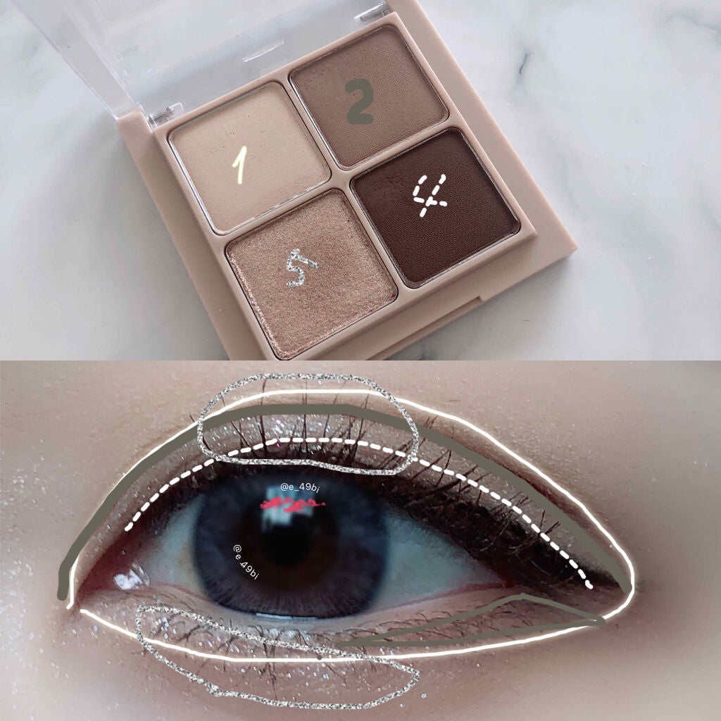 ベターザンアイズ ミュージックシリーズ/rom&nd/アイシャドウパレットを使ったクチコミ(4枚目)