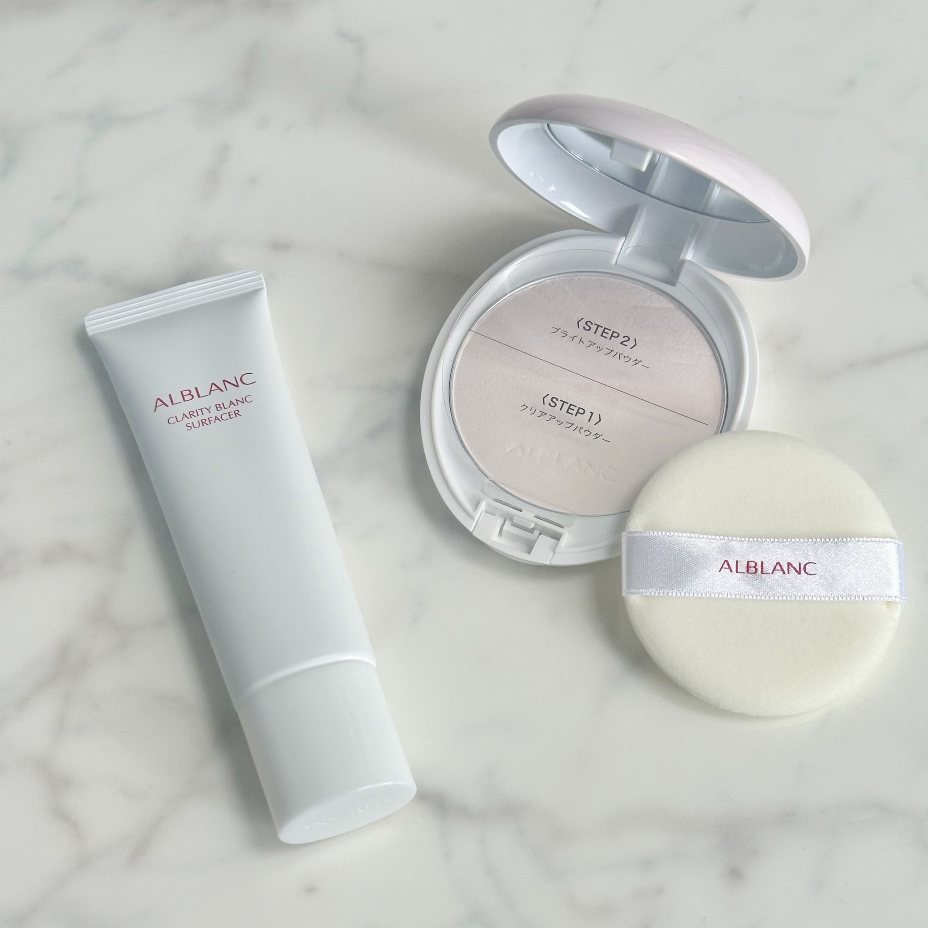 クラリティブラン フィニッシャー（ライトピンク）/ALBLANC/プレストパウダーを使ったクチコミ（1枚目）