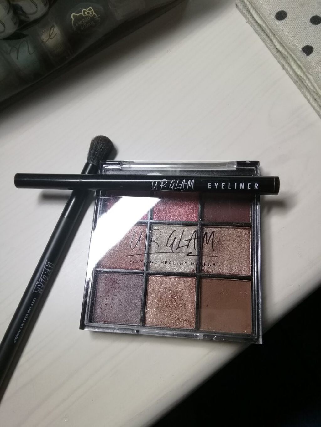 UR GLAM BLOOMING EYE COLOR PALETTE/U R GLAM/アイシャドウパレットを使ったクチコミ(1枚目)