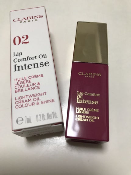 コンフォート リップオイル インテンス 02 インテンス プラム(限定カラー)/CLARINS/リップグロスを使ったクチコミ(1枚目)