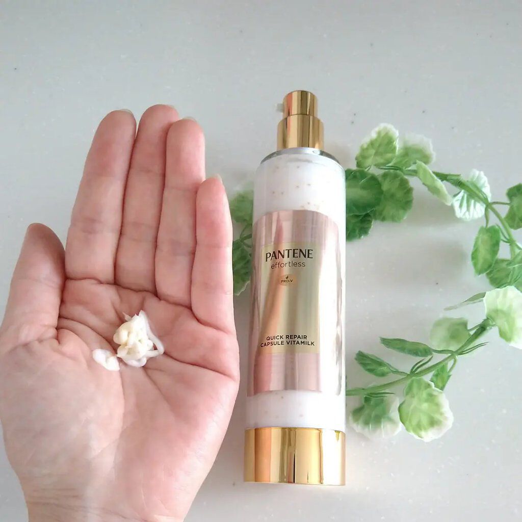 パンテーン エフォートレス クイック リペアー カプセル ヴィタミルク(洗い流さないトリートメント）/パンテーン/ヘアミルクを使ったクチコミ（2枚目）