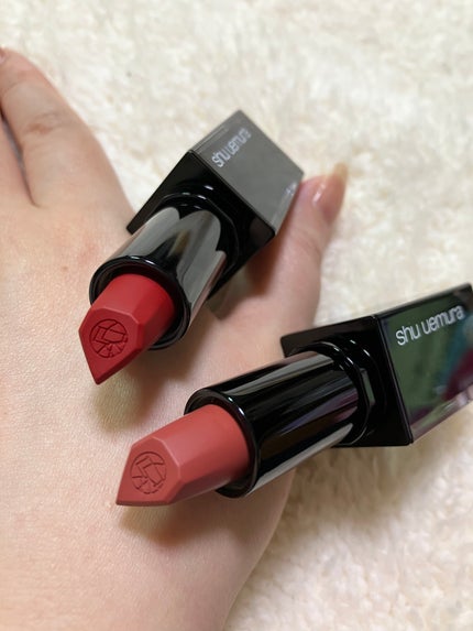 キヌ ルージュ マット/shu uemura/口紅を使ったクチコミ(2枚目)