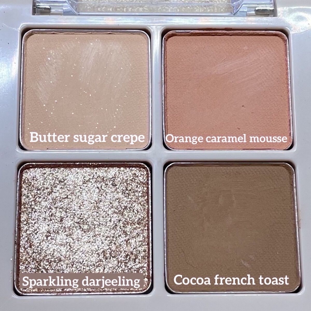 Peach Blush Toast cafe eye palette 02_Mignon Toast/NOTONE/アイシャドウパレットを使ったクチコミ（2枚目）