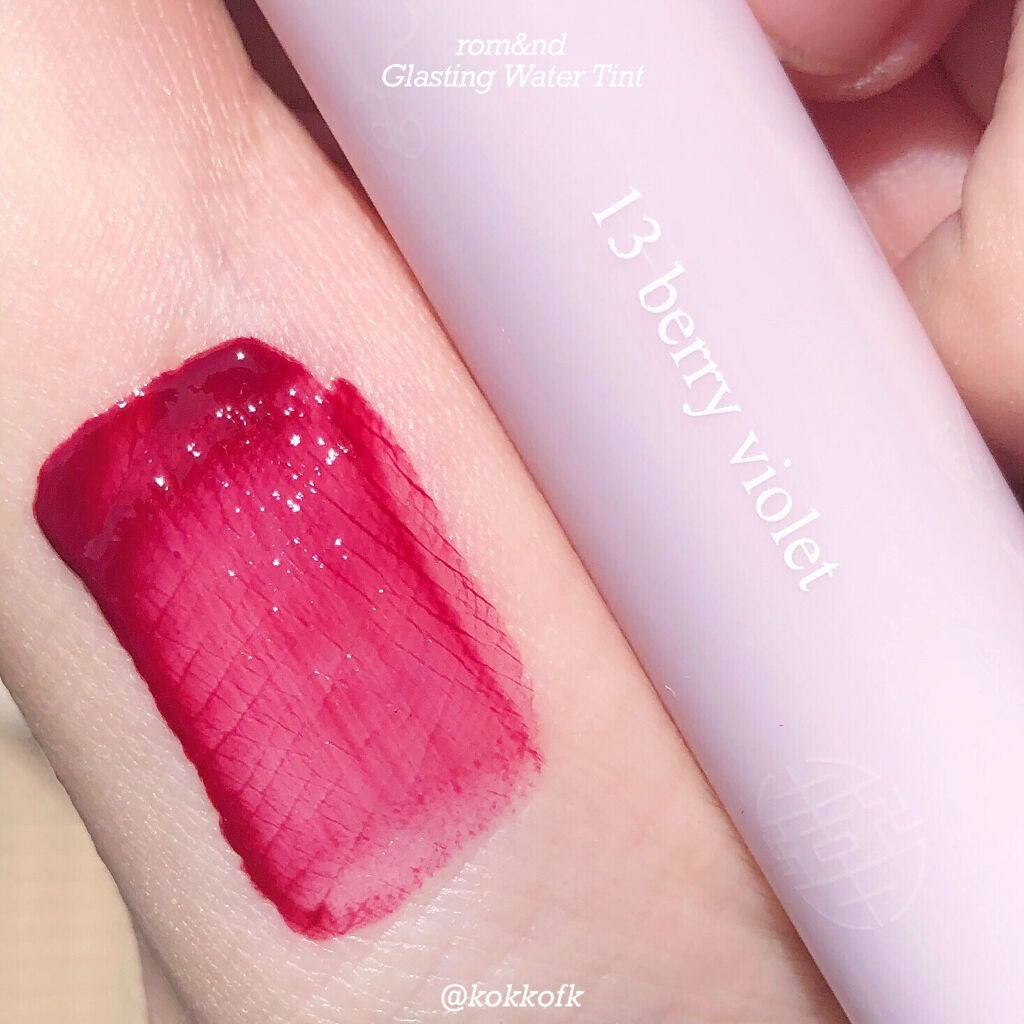 グラスティングウォーターティント/rom&nd/リップティントを使ったクチコミ(2枚目)