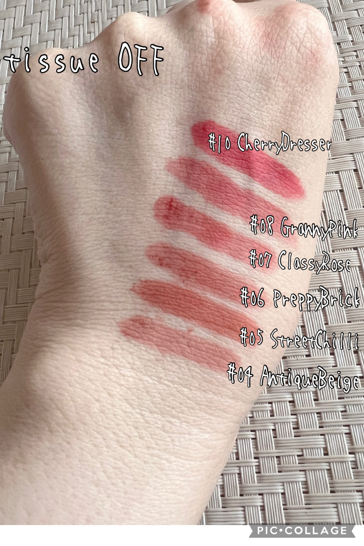 リップシルエットマットベルベットティント/i’m meme/リップティントを使ったクチコミ（3枚目）