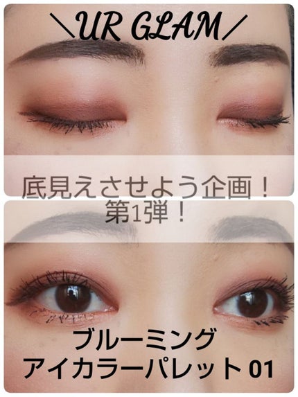 UR GLAM BLOOMING EYE COLOR PALETTE/U R GLAM/アイシャドウパレットを使ったクチコミ(4枚目)