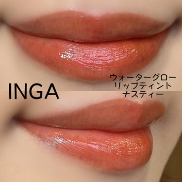 ウォーターグローリップティント/INGA/口紅を使ったクチコミ（2枚目）