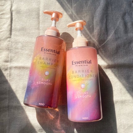 エッセンシャルプレミアム バリアシャンプー・コンディショナー シルキー&スムース/エッセンシャル/市販シャンプーを使ったクチコミ(1枚目)