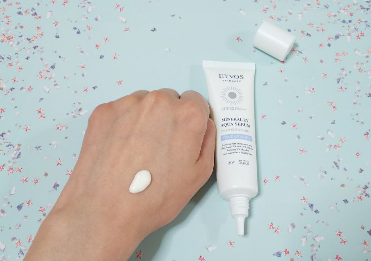 ミネラルUVアクアセラム/エトヴォス/美容液を使ったクチコミ(2枚目)