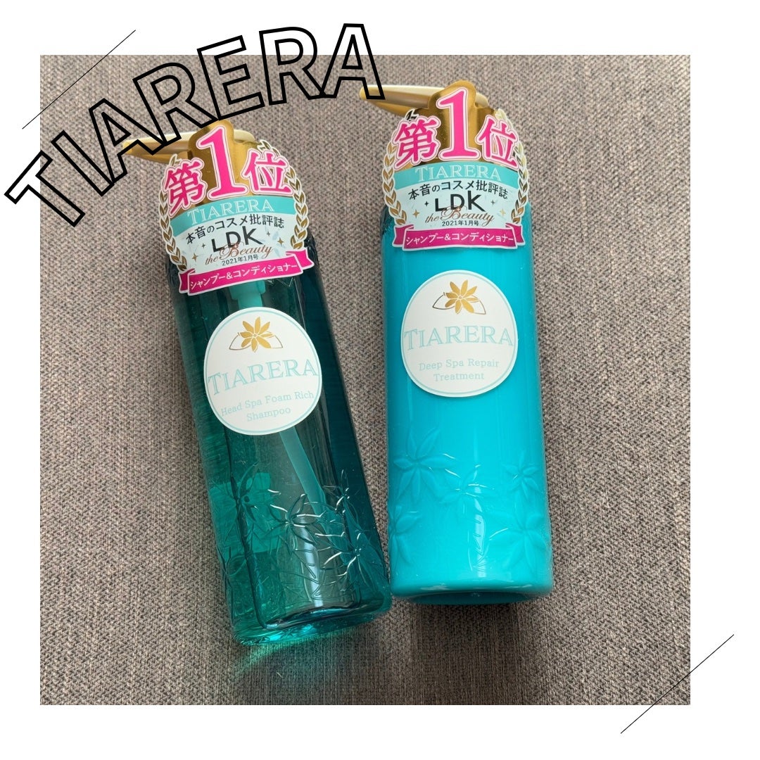 ヘッドスパフォームリッチシャンプー/ディープスパリペアトリートメント/TIARERA/市販シャンプーを使ったクチコミ(1枚目)