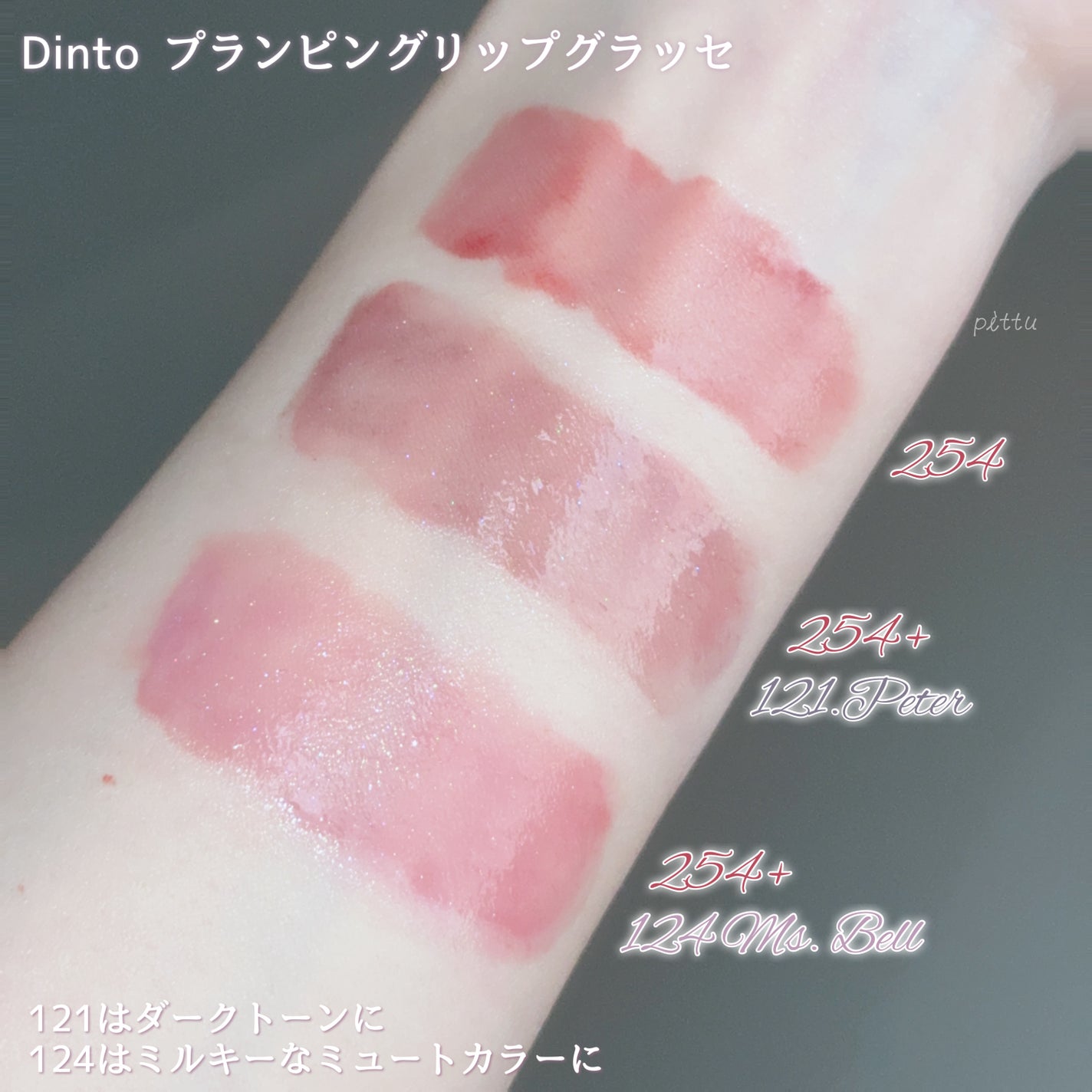 ブラーグロイリップティント/Dinto/リップティントを使ったクチコミ(7枚目)