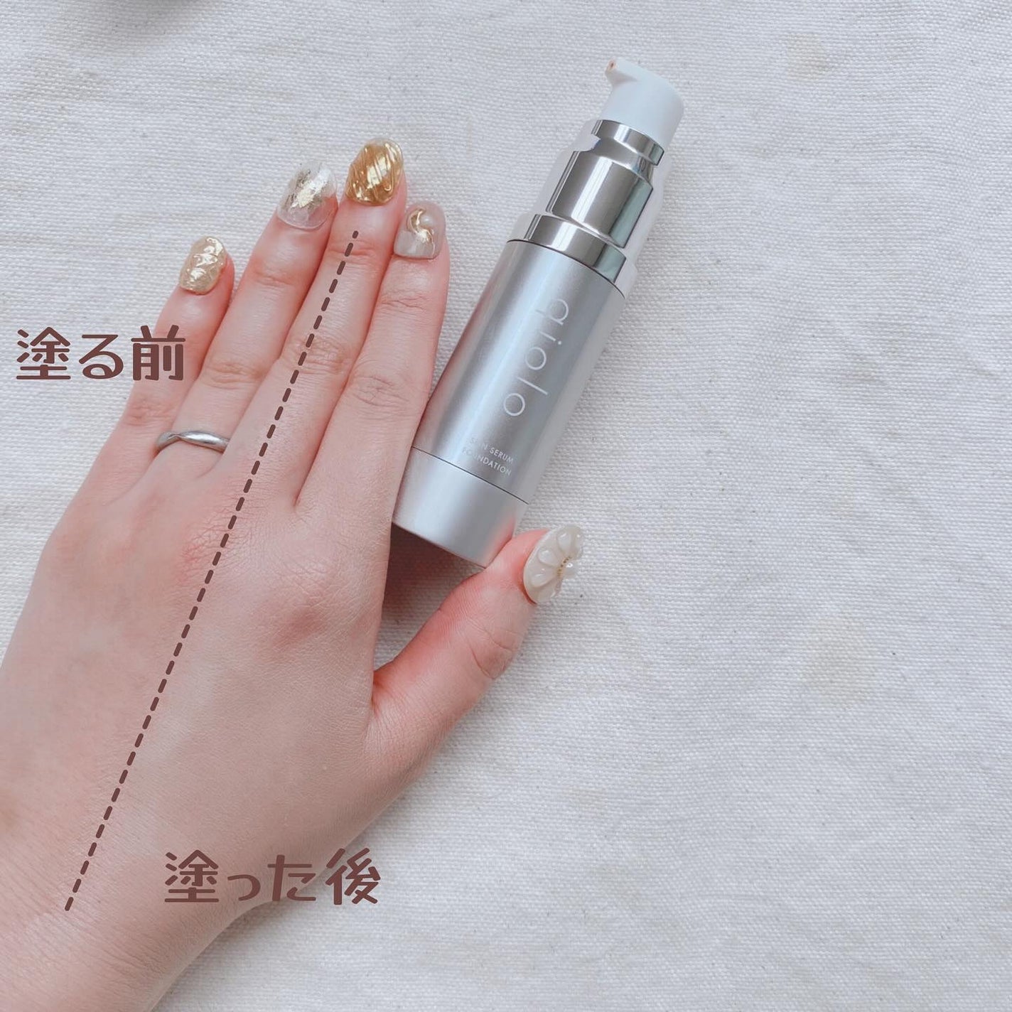 スキンセラムファンデーション/qiolo/リキッドファンデーションを使ったクチコミ(5枚目)