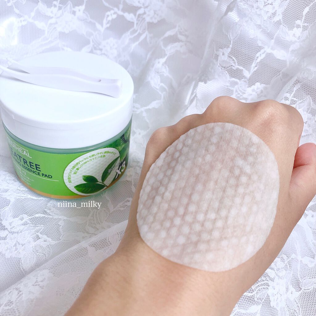 ティーツリーカーミングエッセンスパッド/MEDIHEAL/トナーパッドを使ったクチコミ(3枚目)