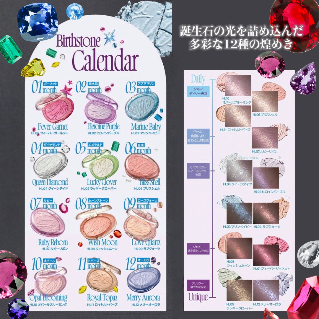 フィー グリッツストーンハイライター/fwee/パウダーハイライトを使ったクチコミ（2枚目）