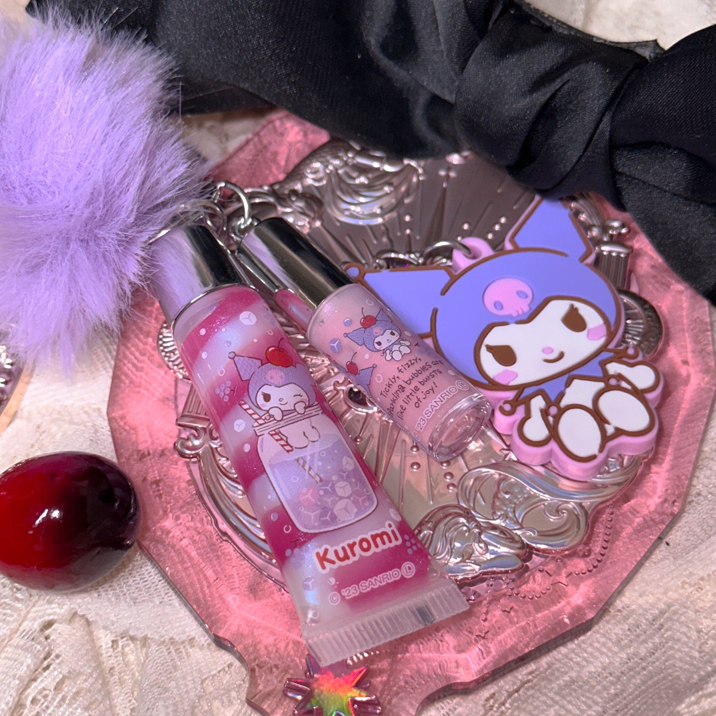 キッズコスメ チャーム付リップグロス クロミ/SHOBIDO/リップグロスを使ったクチコミ(4枚目)