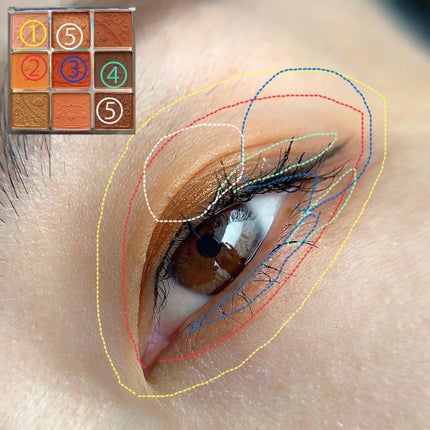 クォーツ 9色アイシャドウパレット(ドリームランドアイシャドウ)/ZEESEA/アイシャドウパレットを使ったクチコミ(3枚目)