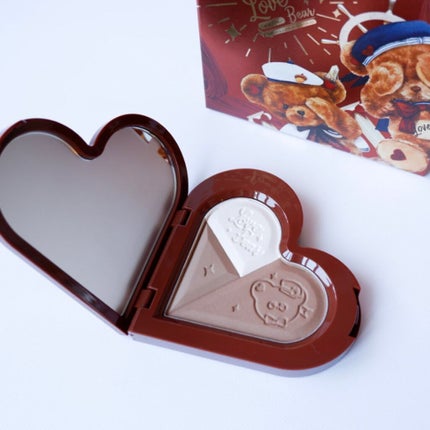 Flowerknows LoveBear ハイライト&シェーティングパレット/FlowerKnows/プレストパウダーを使ったクチコミ(5枚目)