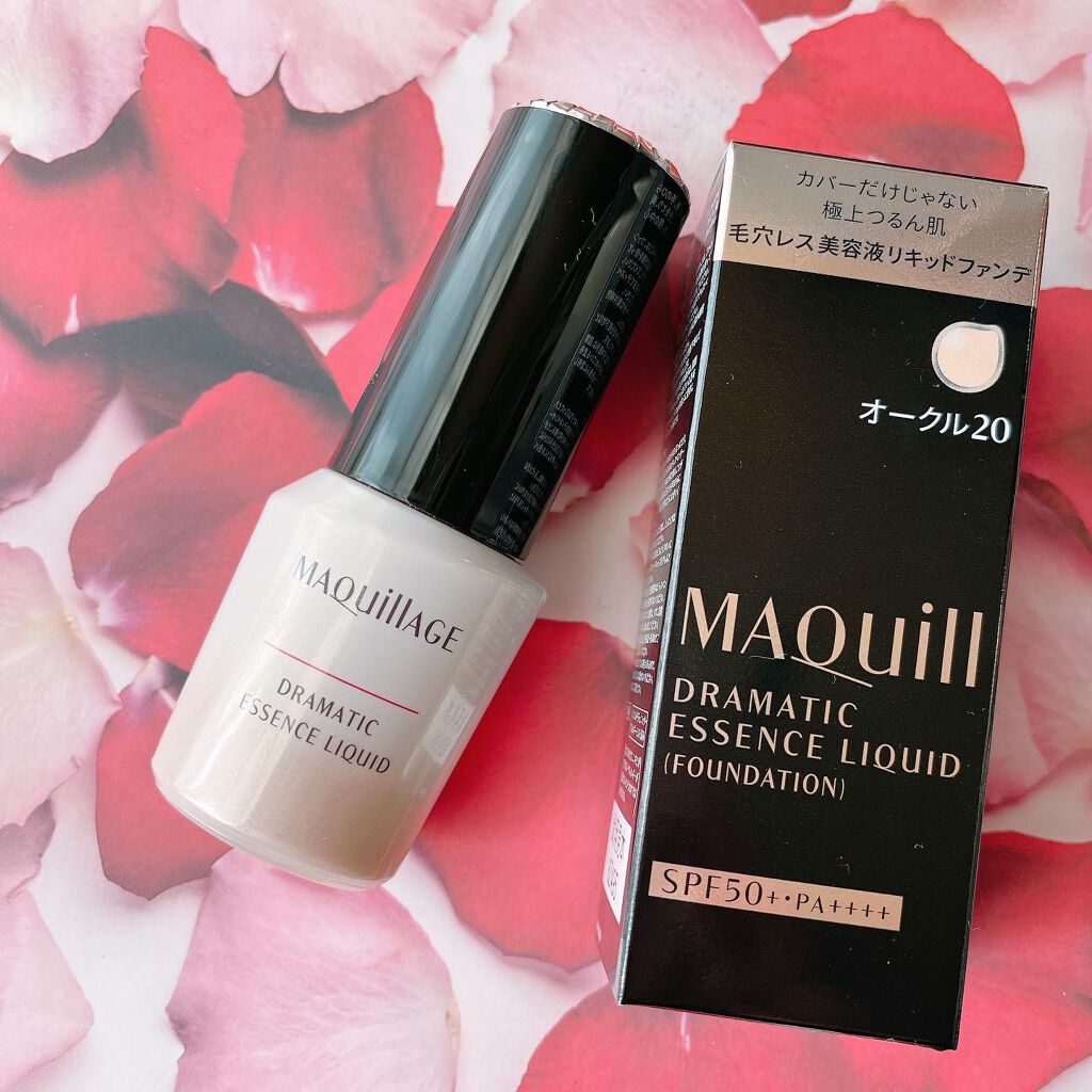 ドラマティックエッセンスリキッド/マキアージュ/リキッドファンデーションを使ったクチコミ(1枚目)