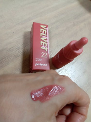 PERIPERA インク ベルベットのクチコミ「PERIPERA
インク ベルベット
22BOUQUET NUDE

甘い香りが美味しそう
チ.....」（2枚目）