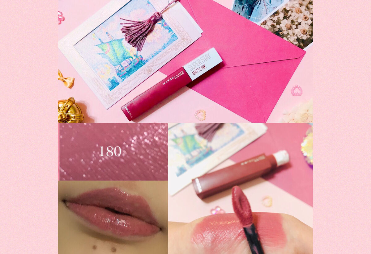 SPステイ マットインク 180/MAYBELLINE NEW YORK/口紅を使ったクチコミ（2枚目）
