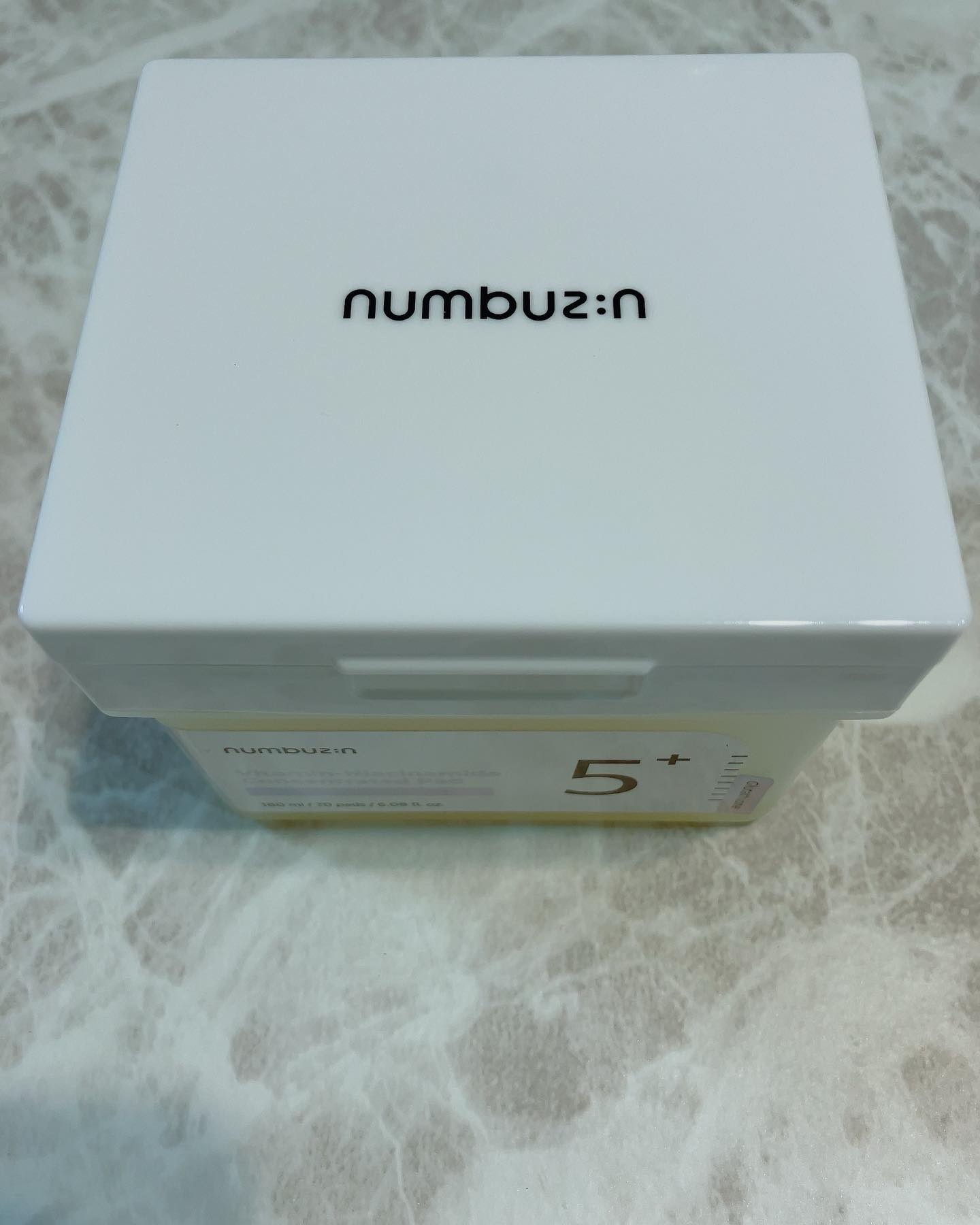 5番 白玉グルタチオンＣフィルムパッド/numbuzin/トナーパッドを使ったクチコミ（1枚目）