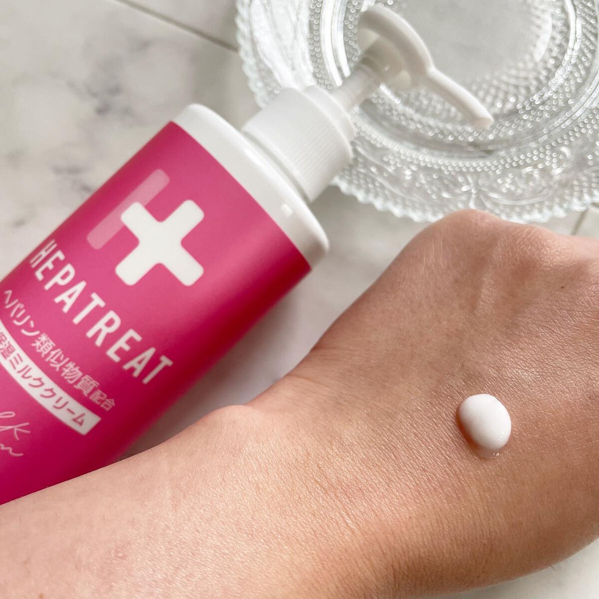 ヘパトリート 薬用保湿ミルククリーム/ゼトックスタイル/ボディクリームを使ったクチコミ（2枚目）