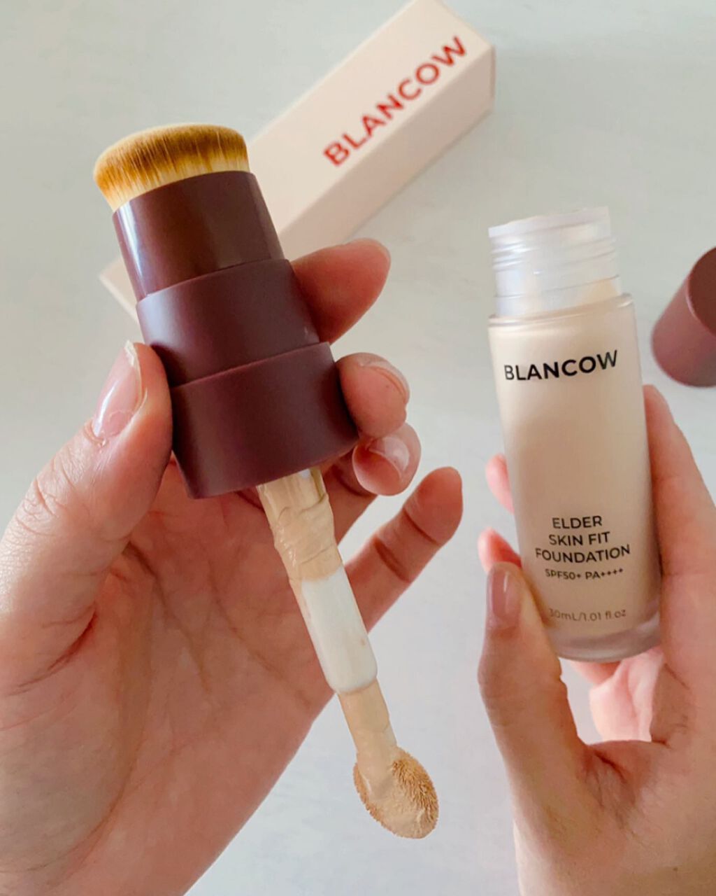 エルダースキンフィットファンデーション/BLANCOW/リキッドファンデーションを使ったクチコミ(4枚目)