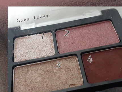 リラクシーアイシャドウ/GENE TOKYO/アイシャドウパレットを使ったクチコミ(2枚目)
