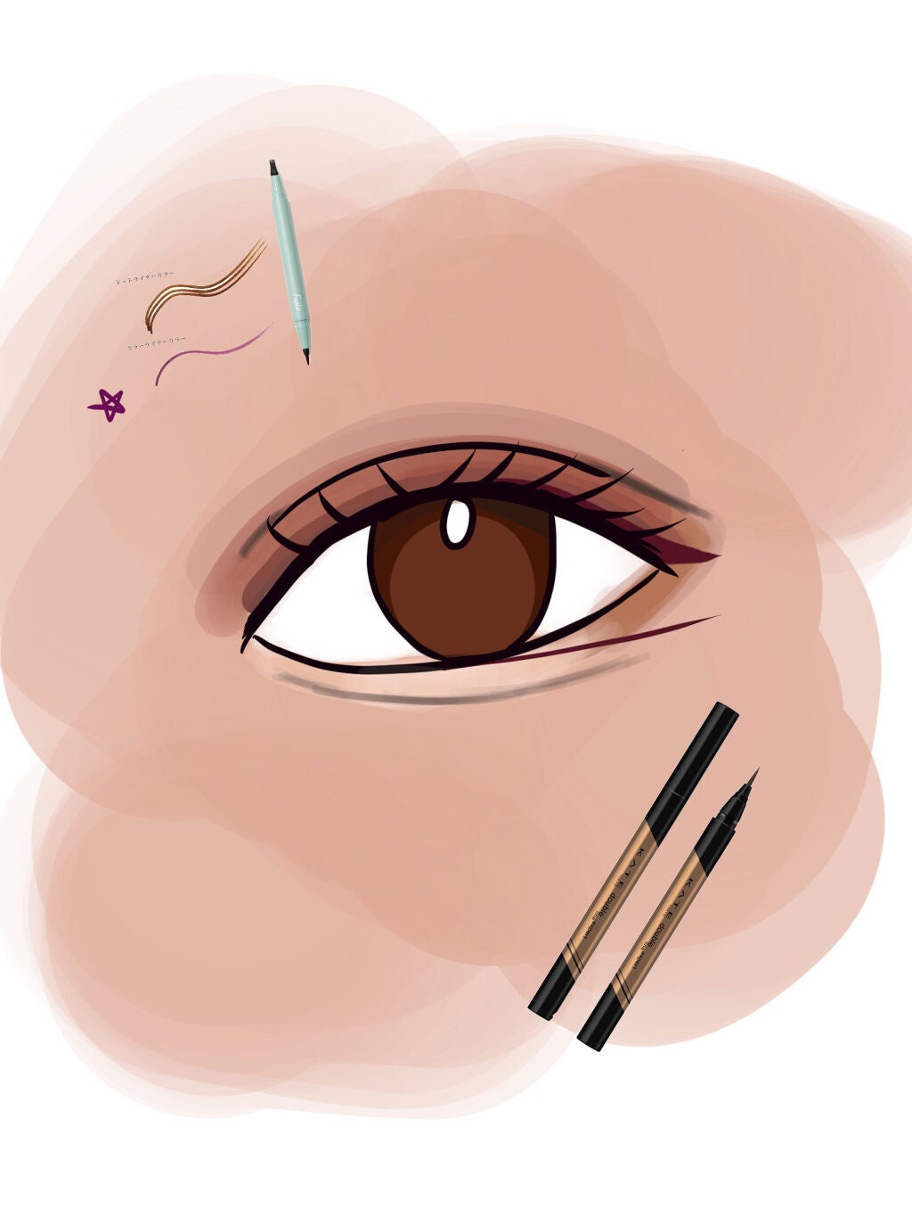 ティアー アイライナー/ETUDE/リキッドアイライナーを使ったクチコミ(5枚目)