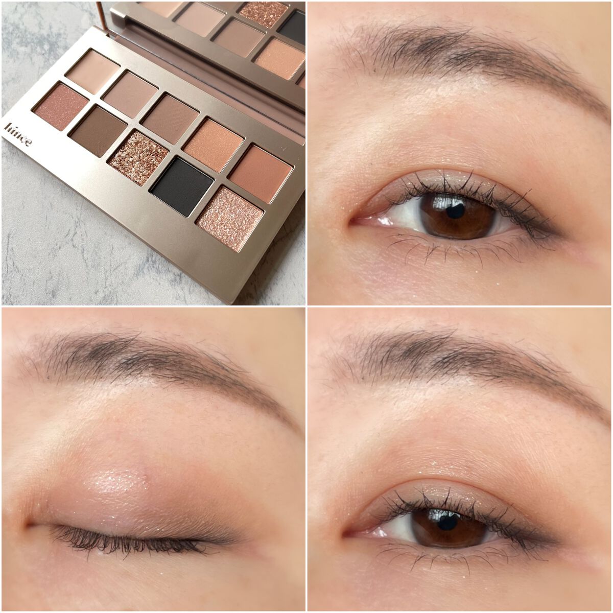 ニューデップスアイシャドウパレット/hince/アイシャドウパレットを使ったクチコミ(1枚目)