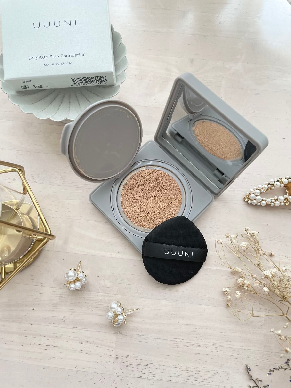 ブライトアップスキンファンデーション/UUUNI/クッションファンデーションを使ったクチコミ(1枚目)