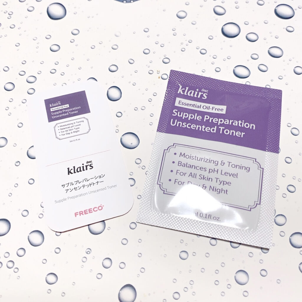 サプルプレパレーションアンセンテッドトナー(180ml)/Klairs/化粧水を使ったクチコミ（1枚目）