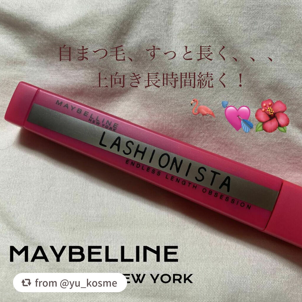 【yu_kosmeさんから引用】

“\まつ毛伸び伸び！/

✼••┈┈••✼••┈┈••✼••┈┈••✼••┈┈••✼
♡MAYBELLINE NEW YORK
　ラッシュニスタ N
　01　ブラック　
✼••┈┈••✼••┈┈••✼••