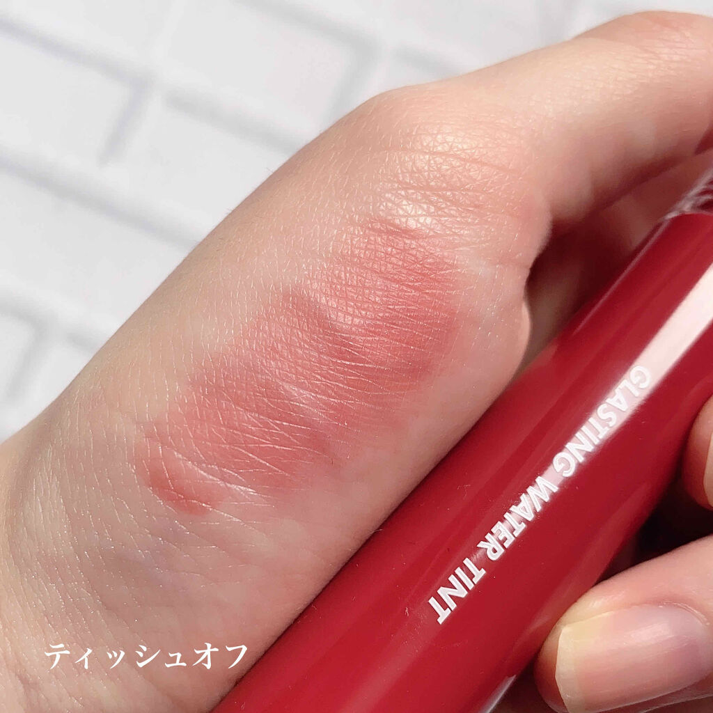 グラスティングウォーターティント/rom&nd/リップティントを使ったクチコミ（3枚目）