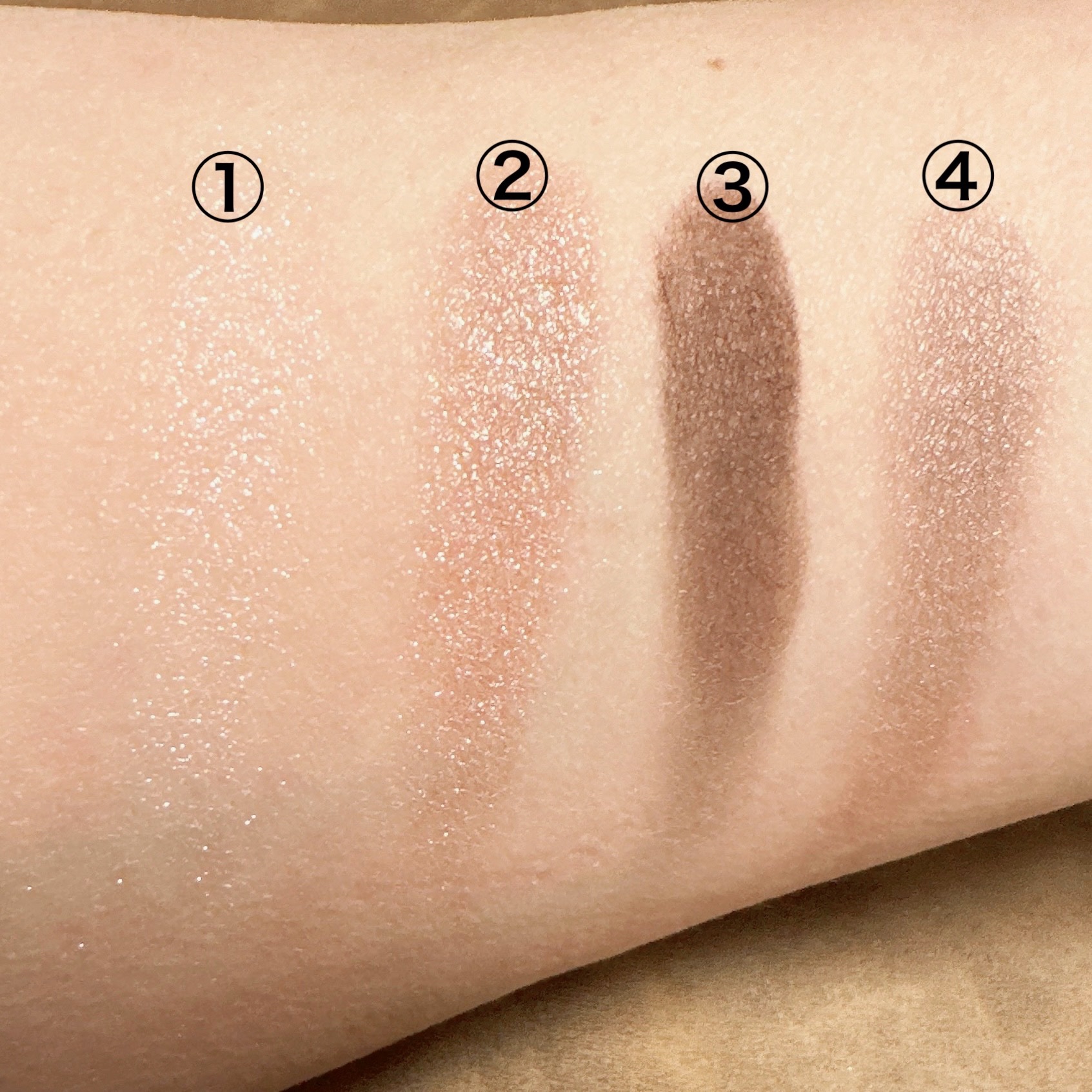 エトワルローズ 4色アイシャドウ 14 アルエット/Étoile Rose/アイシャドウパレットを使ったクチコミ（3枚目）